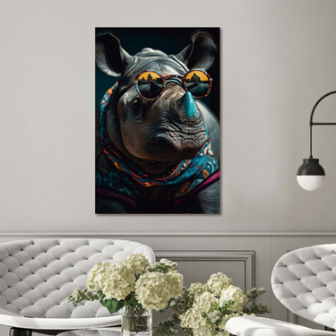 Funky Rhino Wall Art
