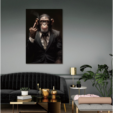 Naughy Monkey Wall Art