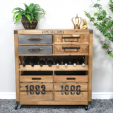 Fir Wood Wine Cabinet