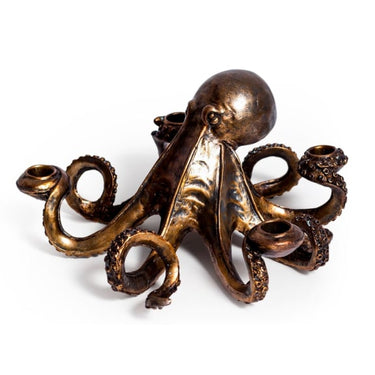 BRONZE OCTOPUS CANDLE STICK