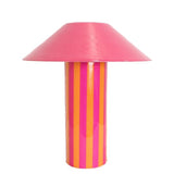Orange/Pink Stripe Rechargeable Table Lamp