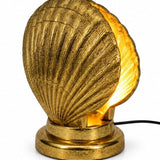 Large Gold Shell Table Lamp