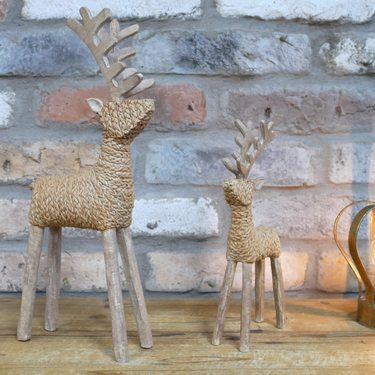Rope Effect Set Of Two Stags