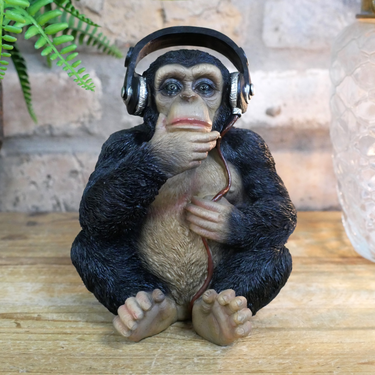 Monkey With Headphones