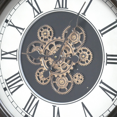 Black Clock With Cogs