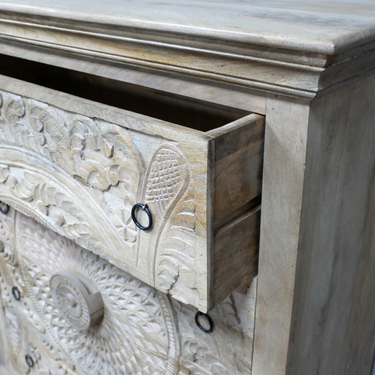 Hand Carved Chest Of Drawers