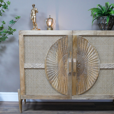 Rattan & Mango Sideboard