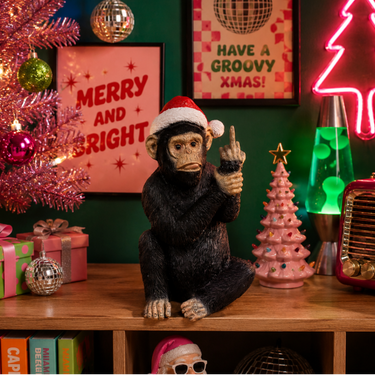 Naughty Christmas Monkey Medium