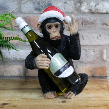 Naughty Monkey Christmas Wine Bottle Holder