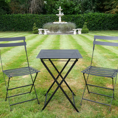 Black Folding Table & Chair