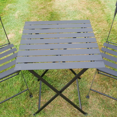 Black Folding Table & Chair