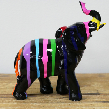 Baby Elephant With Stripes