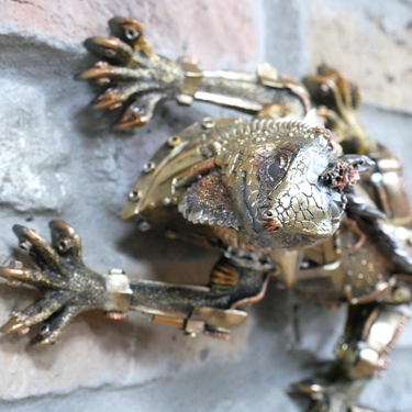 Steampunk Lizard Wall Decoration