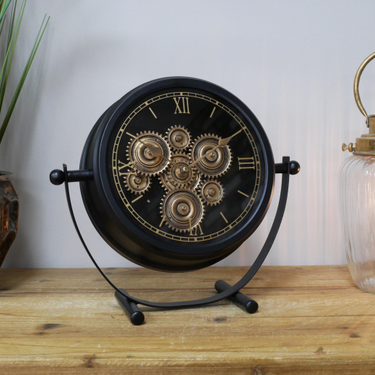 Black Clock With Cogs