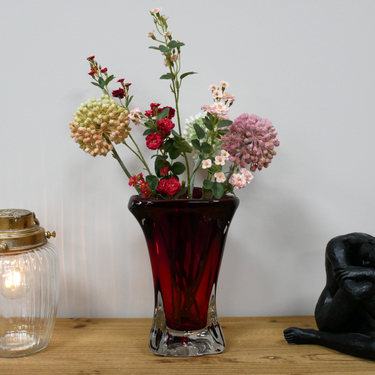 Red Glass Vase