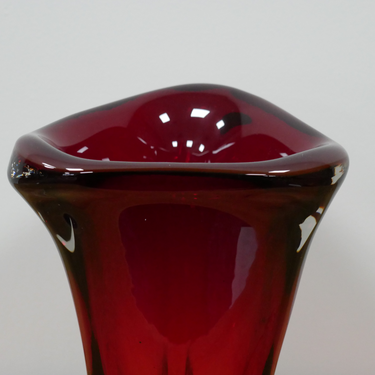 Red Glass Vase