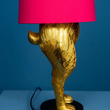 Gold/Magenta Bunny Table Lamp