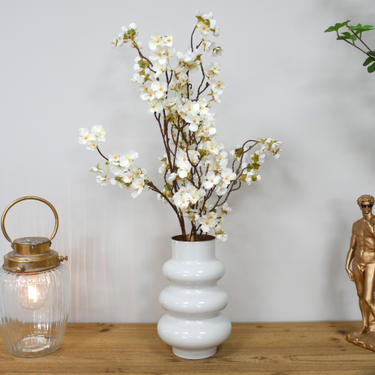White Metal Vase