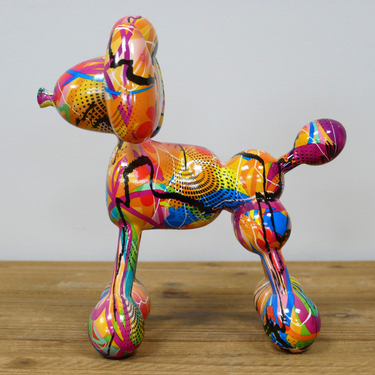 Large Multi Colour Poodle