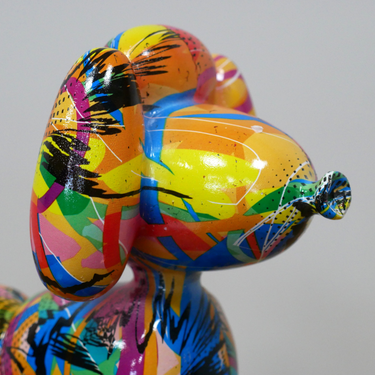 Large Multi Colour Poodle