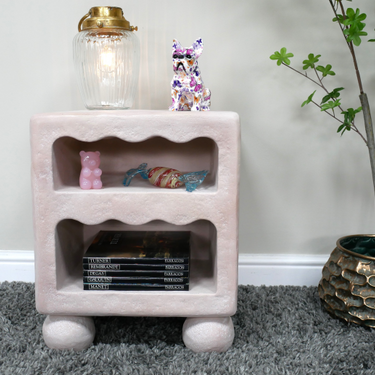 Light Pink Bedside Cabinet