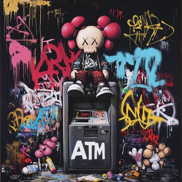 Graffiti ATM Wall Art