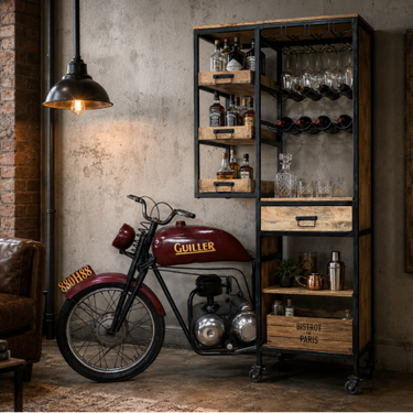 Motorbike Bar Cabinet