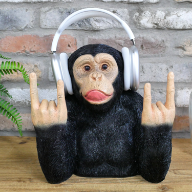 Rock n Roll Monkey Headphone Holder