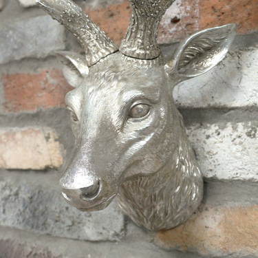 Silver Stag Head