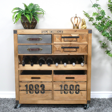 Fir Wood Wine Cabinet