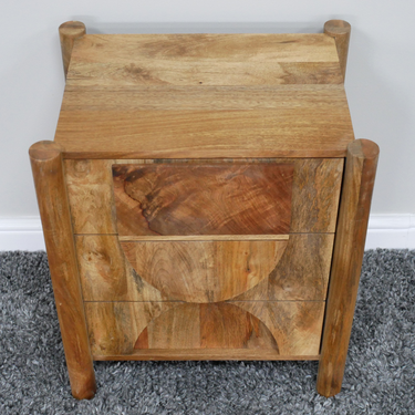Acacia Wood Bedside Cabinet