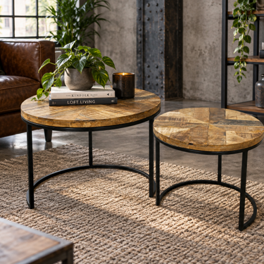 Set Of 2 Nesting Side Tables