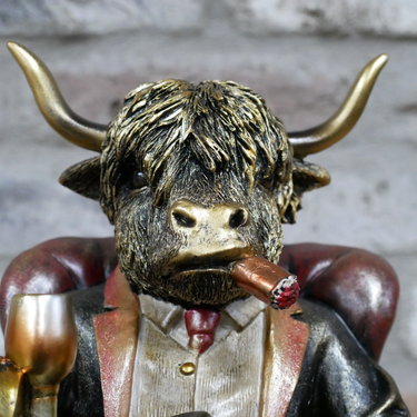 Highland Cow In A Chair