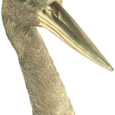Gold Stork Head Wall Art