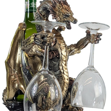 Steampunk Dragon Wine Holder