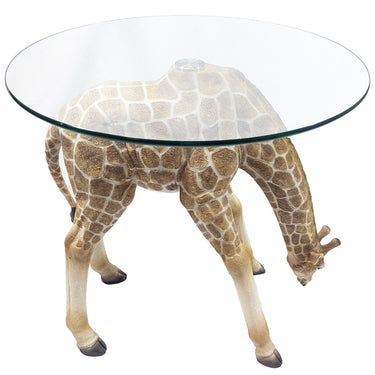 Giraffe Glass Top Table 54.5cm
