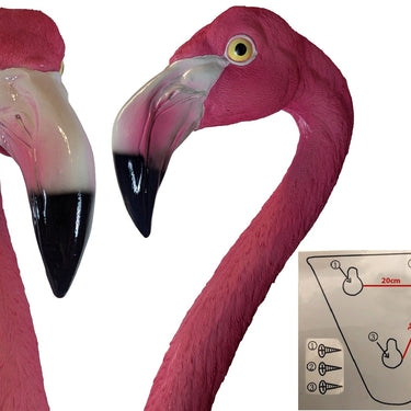 Pink Flamingo Wall Head