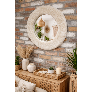 Round Teddy Bear Mirror