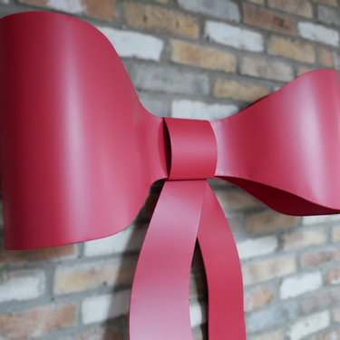 Giant Red Bow Wall Decoration