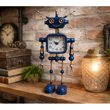 Blue Robot Clock