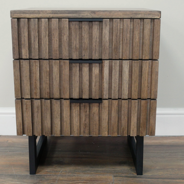 Slatted Bedside Cabinet