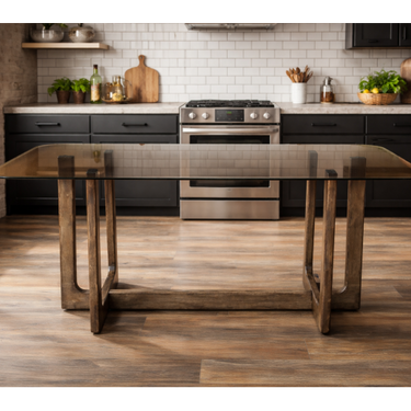 Dining Table - Glass Top