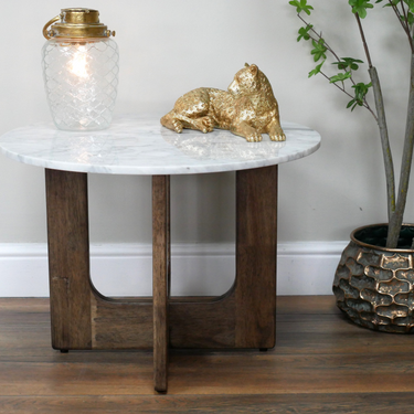 Marble Top Side Table
