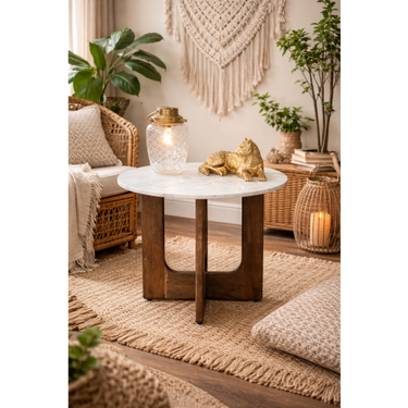 Marble Top Side Table