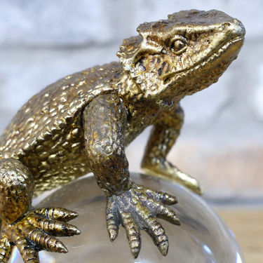 Lizard On Glass Ball - Large