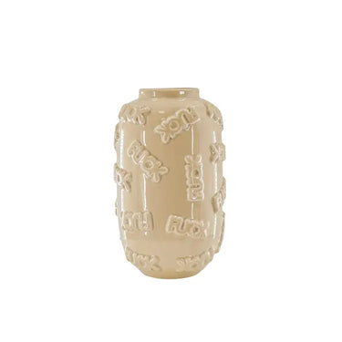 Beige Ceramics Fuck Vase