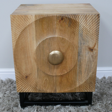 Mango Round Design Bedside Cabinet