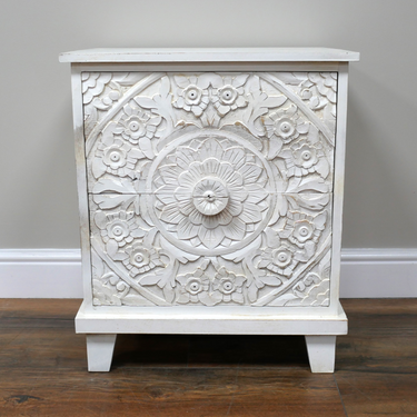 White Mango Bedside Cabinet