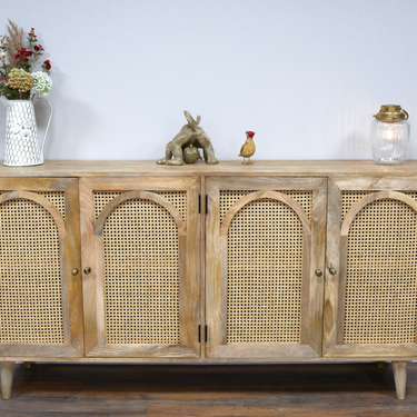 Large Rattan Sideboard