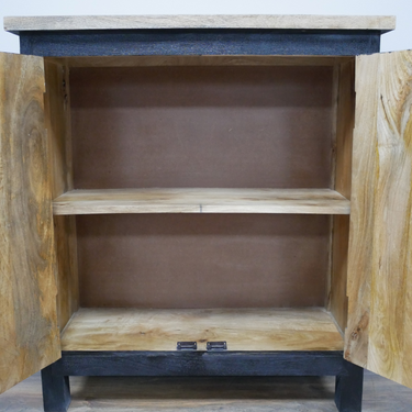 2 Door Black Cabinet